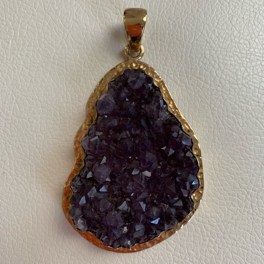 Charles Albert Alchemia Amethyst Geode Pendant